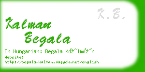 kalman begala business card